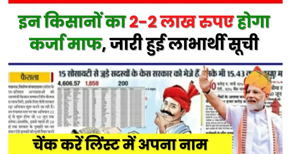 Kisan karj Mafi List 2024